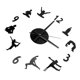 thumbnail image 5 of Reloj de pared DIY, reloj colgante sin marco, decorativo, silencioso, elegante, para sala de estar y oficina, 5 of 8