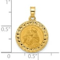 thumbnail image 4 of 14K Polished Hollow St Anthony Medal Yellow Gold Material Luxurious Breathtaking Polished A classic choice for celebrating love and achievement, 4 of 4
