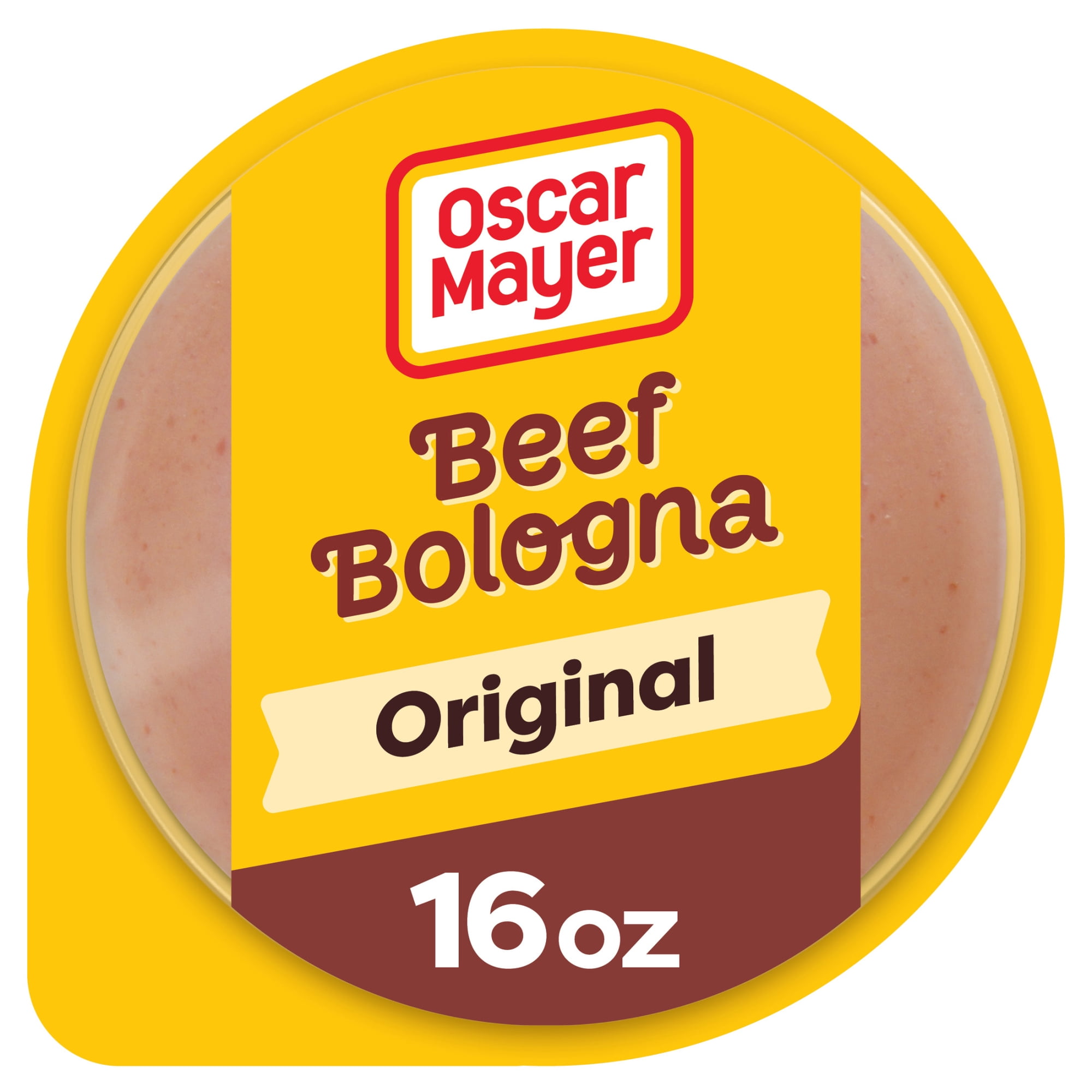 Oscar Mayer Beef Bologna Sliced Deli Meat, for Easy Lunches and Snacking, Quality Meat, No Fillers, 16 oz