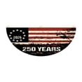 thumbnail image 2 of SMKE Patriotic Half Fan Bunting,35X17In 250 Years American Flag Banner,Usa National Fan Banner,Stars & Stripes Decor Flag,Independence Day Decor,Festival Scene Hanging Decoration,Durable Fabric, 2 of 8