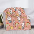 thumbnail image 3 of Fuzoiu Rabbit So Cute Print Flannel Blanket,Throw Blanket,Flannel Home Decor,Fleece Bed Blankets,Cozy Soft Blanket for Bed, Sofa, Camping, and Travel-50"x40", 3 of 6