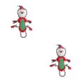 thumbnail image 4 of Greeniant Juguete interactivo para perros con cuerda chirriadora y papel arrugado, fácil de limpiar y duradero, juguetes para cachorros viejo rojo 2Conjunto, 4 of 6