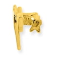 thumbnail image 2 of 14k & Rhodium Satin Polished Heart Pin, 2 of 3