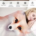 thumbnail image 3 of JEUXUS Cartoon Fox Kids Throw Blanket,Sakura Cherry Blossom Japanese Bed Blanket for Girls Women,Cute Animals Music Notes Fashion Blanket,Pink Romantic Fuzzy Blanket,, 3 of 6