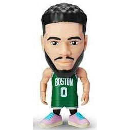 5 Surprise NBA Ballers Series 1 Jayson Tatum Figure (Green Road Jersey, Comes with Court Base, Sticker, Card & Ball) (No Packaging)