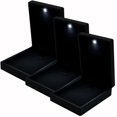 thumbnail image 1 of Caja para dijes con luz LED AurixFlex 3Pzas Negro7x9x3.5cm PVC Joyero., 1 of 5