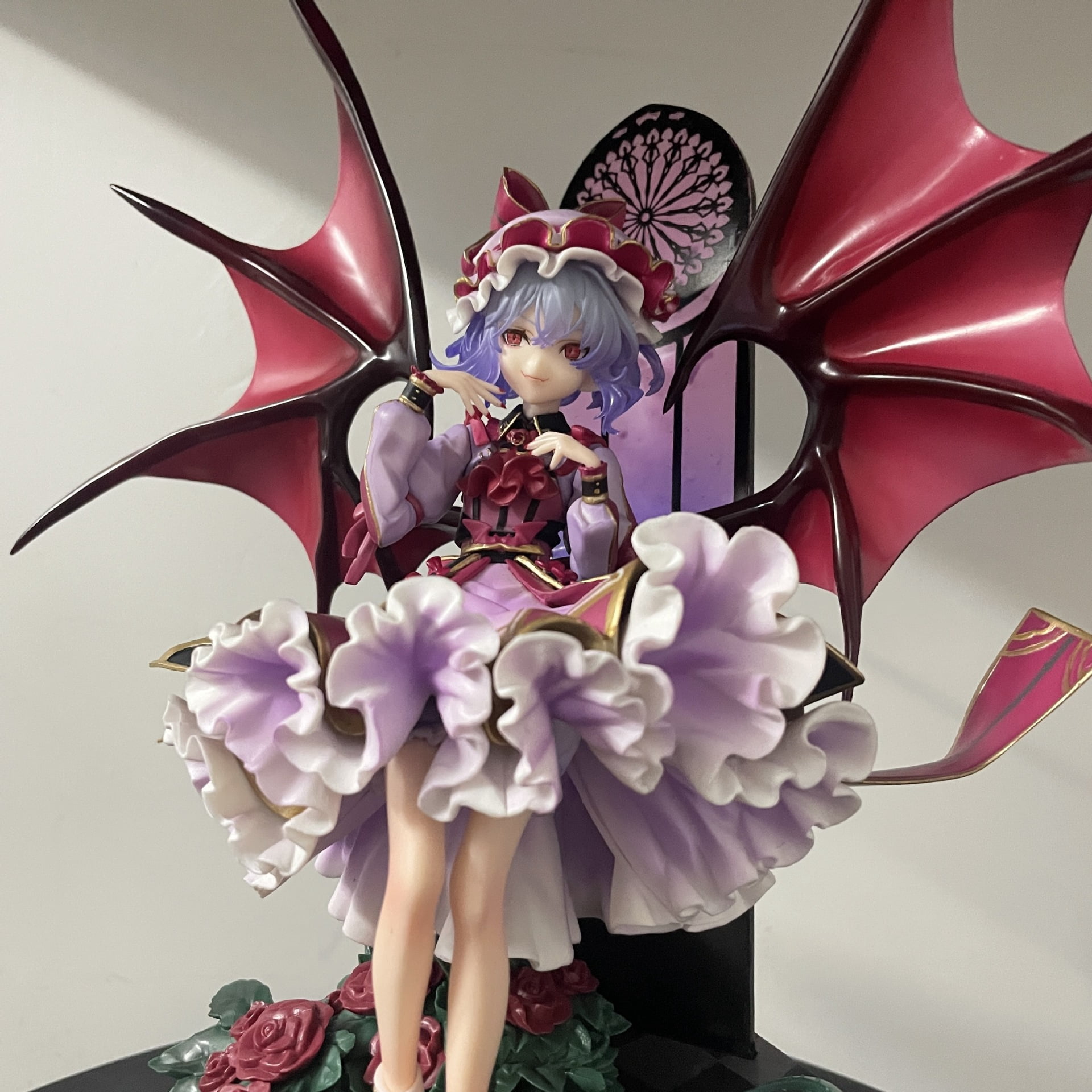 New Touhou Project Remilia Scarlet (Sitting Ver) Character Anime Model Statue Action Figures Desktop Ornament Popular Decorations Fan Souvenirs Creative Gift Collectable