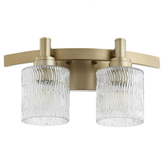 Stadium 2 - Light Aged Brass Brass Glass Wall Sconce