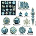 thumbnail image 5 of HongHeng 60Pcs Assorted Shatterproof Christmas Ball Ornaments Set Seasonal Decorative Hanging Ornament Set Reusable Holiday Xmas Tree Decorations, 5 of 5