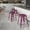 Purple, variant on Emma + Oliver Commercial Grade 24"H Backless Purple Indoor-Outdoor Counter Height Stool