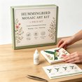 thumbnail image 4 of Hummingbird Floral Mosaic Art DIY Kit for Adults Beginners,3.5in Handmade Glass Mosaic Tile Craft Set With Wooden Stand,Garden Bird Themed Tabletop Decor Art Kit,Creative Handcraft Gift, 4 of 6