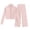 Pink, variant on GobdXE Girls Solid Color 2-Piece Activewear Set, Zip-Up Jacket & Flare Leggings Color:Sky Blue,Size:6-7 Years