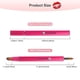 thumbnail image 3 of 4 pinceles de labios retráctiles para lápiz labial, aplicador de labios de doble punta con tapa, pincel corrector de manchas de sombra de ojos brillante (negro/rojo rosa) 12 cm, 3 of 5