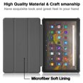 thumbnail image 1 of Funda para tableta Amazon Fire HD 10 (7.ª generación/9.ª generación, versión 2017/2019), TPU transparente flexible a prueba de golpes, borde suave, cubierta trasera dura de PC para tableta Fire HD de 10,1 pulgadas, color negro Sailing  Electrónica, 1 of 3