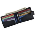 thumbnail image 2 of Leather Zippered Middle Pocket  Bifold Wallet with Snap Enclosure 1188, 2 of 14