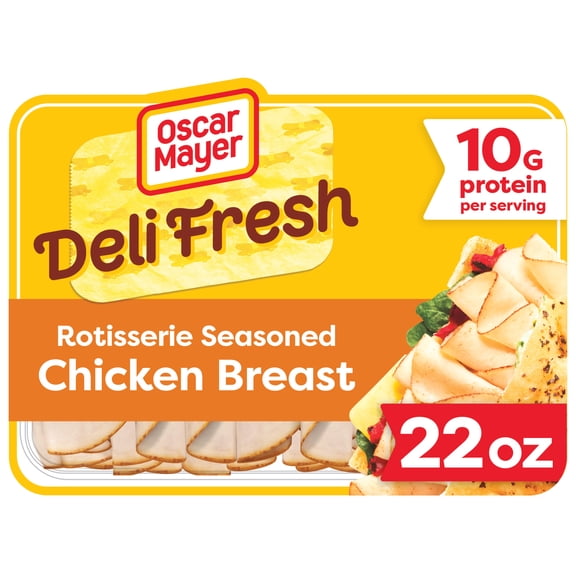 Oscar Mayer Deli Fresh Rotisserie Seasoned Chicken Breast, 22 oz Mega Pack