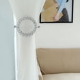 thumbnail image 5 of BalsaCircle 2 Silver Round 7 in Plastic Acrylic Crystals Curtain Tie Backs Backdrop Drapery Bands Party Decorations, 5 of 8
