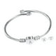 thumbnail image 4 of Pulsera de Letras Jadeshay Letra A en Forma de Corazón Acero Apertura Ajustable Mujeres, 4 of 8