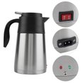 thumbnail image 4 of 1300ml 12V Car Electric Kettle Stainless Steel Travel Kettle Heater Mug Electric Travel Thermos DC Powered Car Teapot Portable Water Heater Tea Coffee[12V ], 4 of 8