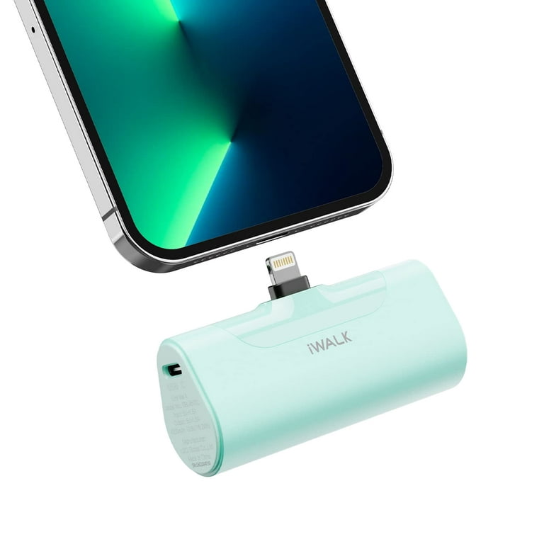 iWALK Small Portable Charger Power Bank 4500mAh Ultra-Compact Cute Shiny  Battery Pack Compatible with iPhone 14/14 Plus/14 Pro Max/13/13 Mini/13 Pro