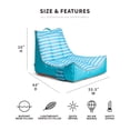 thumbnail image 3 of Big Joe Captain's Float Double Sided Mesh 3 feet Light Blue Zag Stripe, 3 of 5