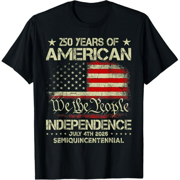 Velto American 250th Anniversary Celebration 250 Years USA Service T-Shirt All Size S-5XL
