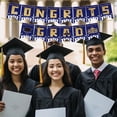 thumbnail image 4 of Graduation Party Decorations, Ngxiha Congrats Grad Banner Paper Banner Flags with Hanging Loops, Biodegradable Backdrop Supplies for High School & College Grad Parties, 4 of 9