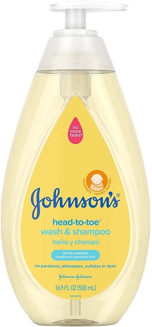 Johnson's HeadtoToe Gentle Baby Body Wash & Shampoo, TearFree