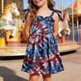 thumbnail image 2 of CAUYDY 1T 2T 3T 4T 5T 6T Kids Girl Dress Toddler Girls' American Flag Striped Star Print Dresses Baby Birthday Party Cute Spring Summer Fall Sundress (Sizes 2-3 Years,Red), 2 of 5