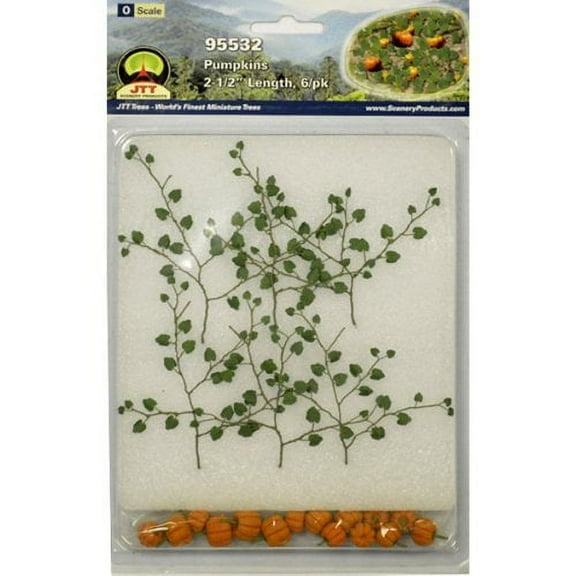 JTT Scenery Products - Pumpkins -- 2-1/2" 6.4cm Long pkg(6) - O