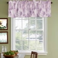 thumbnail image 4 of Pink Abstract Valances for Windows, Decorative Rod Pocket Window Valance Curtains, Modern Oil Painted Art Contemporary Short Curtain Drapes for Kitchen/Bathroom/Living Room, 2 Panels, 42" W x 12" L, 4 of 8