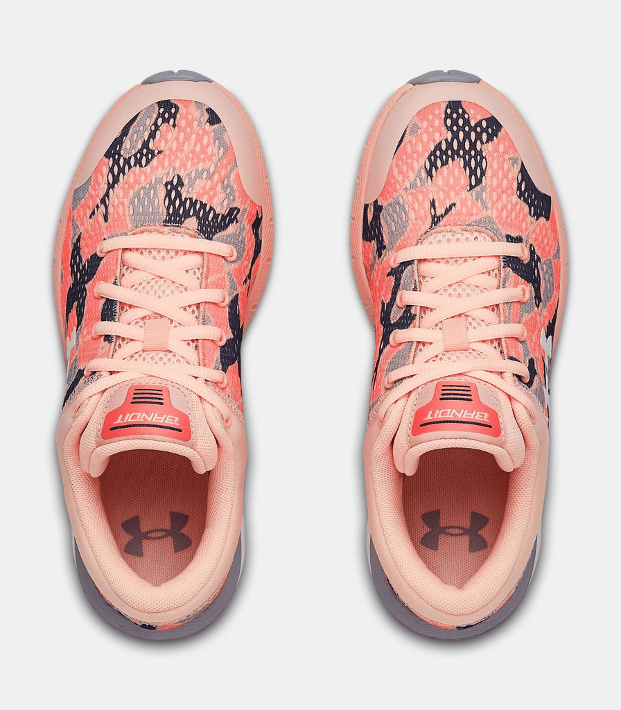 grade school ua charged bandit 5 camo running shoes