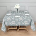 thumbnail image 3 of Pioneer Flower Floral Print Pattern Square Tablecloth, Waterproof Wipeable Spillproof Washable Table Cover for Home Kitchen Party and Daily Decor 42"x42", 3 of 6