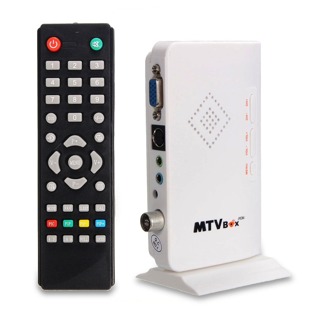 HD 1080P LCD VGA External HDTV PC BOX Digital Program ...