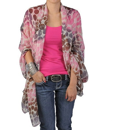 Brinley Co Womens Lightweight Spotted Fashion Scarf