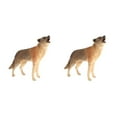 thumbnail image 2 of Guardoinrt Simulation Interactive Animal Figures Modèle pour Enfants Jouets Éducatifs Hurlant Loup Type B 2Set, 2 of 6