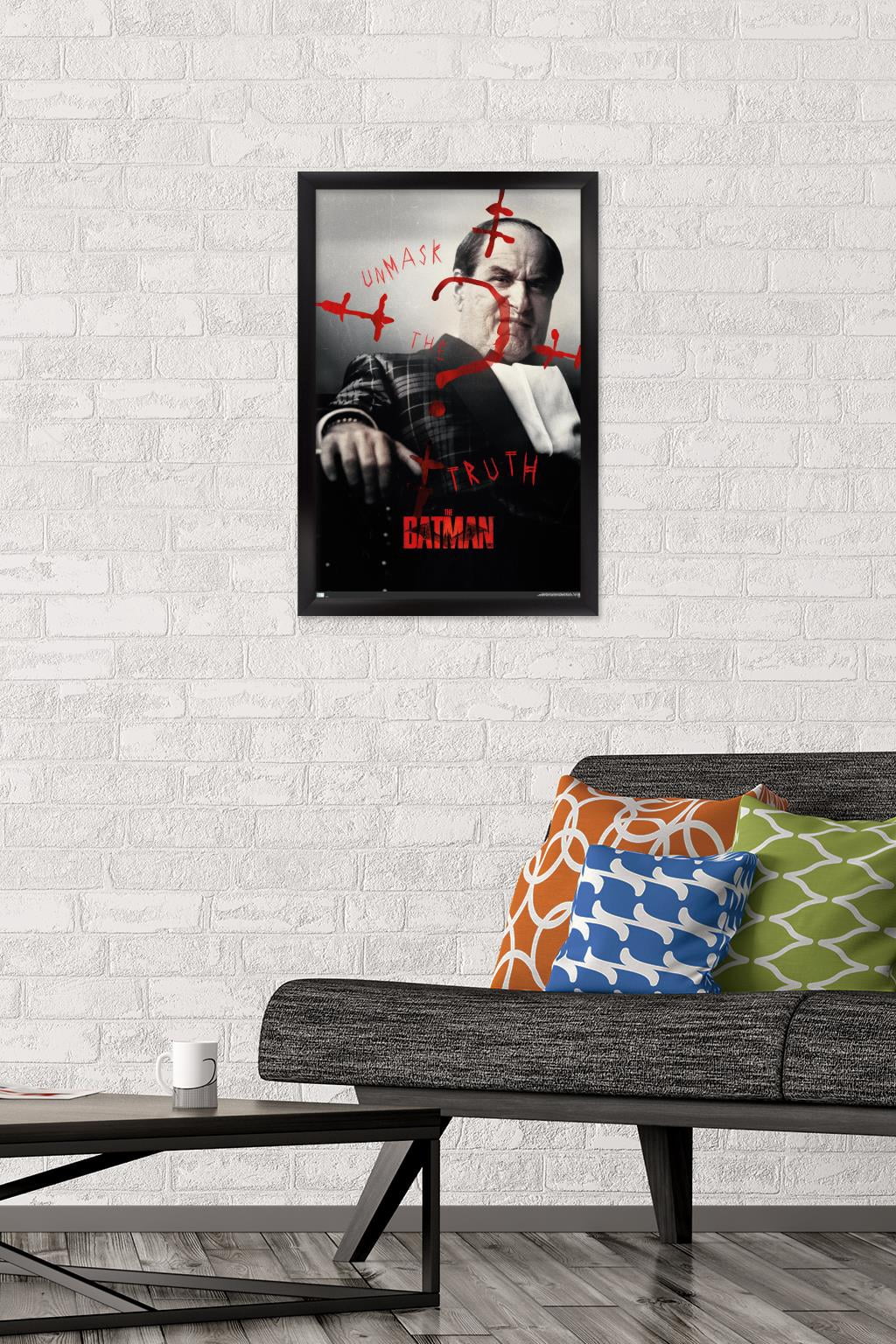 DC Comics Movie The Batman - Oswald Cobblepot A.K.A. Penguin One Sheet Wall Poster, 14.725" x 22.375" Framed