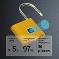 thumbnail image 2 of Fingerprint Smart Padlock, Biometric Lock, Purple, Up to 30 Fingerprints, Home Use, 2 of 5
