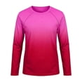thumbnail image 3 of YAYUBA Boys Girls UPF 50+ Rash Guard Neon Swim Shirts UV Sun Protection Long Sleeve Swimwear for Kids Slim Fit Size Little Boys, Hot Pink, 3 of 5
