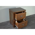 thumbnail image 3 of Crafters and Weavers Arts and Crafts 24" 2-Drawer Wood File Cabinet in Walnut, 3 of 5