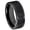 Black, variant on 8mm Cobalt Chrome Wedding Band Ring Brushed Center Pipe Cut Comfort Fit Men’s Anniversary Ring size 11.5