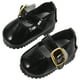 thumbnail image 1 of 1 par de zapatos de cuero para muñeca de niña, zapatos decorativos para muñecas, zapatos de vestir para muñecas., 1 of 8