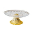 thumbnail image 2 of jifeng Fruit Plate Serving Dish Storage Tray Snack Food Plate Round Modern Serving Tray 25cm Clear, 2 of 9