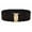 Coffee, variant on Elegant Women's Wide Stretch Belt with Decorative Buckle for Fashionable Dress Attire