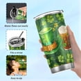 thumbnail image 6 of SKYSONIC St. Patrick's Day Tumbler Stainless Steel Double Wall Vacuum Reusable Insulated Mug with Straw and Built-in Coaste for Cold and Hot Beverages, 12oz, 6 of 7