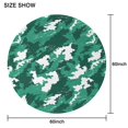 thumbnail image 6 of Camouflage Round Tablecloth 70x70in(178x178cm) – Waterproof Polyester Table Cover with Full Print Design, Wrinkle Resistant & Washable for Kitchen Dining Party Decor, 6 of 6
