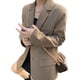 thumbnail image 4 of Chaqueta Blazer de otoño para mujer, abrigo informal coreano de manga larga con bolsillos, chaqueta holgada sólida para oficina para mujer, 4 of 5