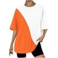 thumbnail image 1 of Camiseta Corta con Cuello Redondo Y Gota Del Hombro para las Mujeres, 1 of 4