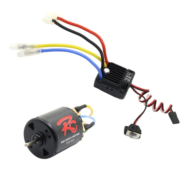 Kit de motor con escobillas 540, reemplazo directo, fácil instalación, alto rendimiento para coche RC. 45T