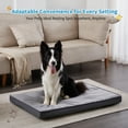 thumbnail image 3 of Extra Large 2-in-1 Pet Bed with Removable Waterproof Washable Warm and Cool Covers, Gray, 3 of 7